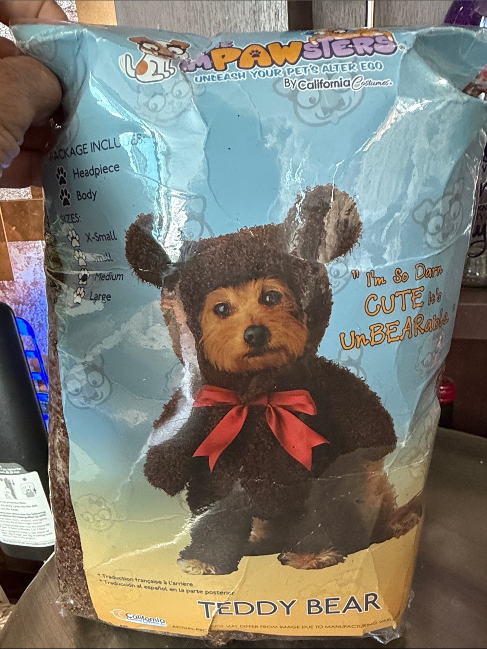 California Costumes Pawsters Teddy Bear Dog Costume - Brown Halloween